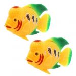 Water & Wood 2 Plastic Swing Tail Goldfish Ornaments for Fish Tank Aquarium