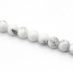 Beautiful Bead Natural White Howlite Turquoise Loose Beads 8mm for Jewelry Making