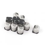 10pcs 470uF 25V SMD Aluminum Electrolytic Capacitors 10mm x 10mm