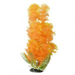 10.4 Height Orange Yellow Plastic Artifical Fish Tank Plant