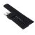 Black Silicone Rubber Diver Watch Band Strap For Fossil Nate for Men (22mm)
