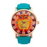 ® Fashion Women Owl Pattern Leather Band Analog Quartz Vogue Watch (Green) ® Fashion Women Owl Pattern Leather Band Analog Quartz Vogue Watch (Green)