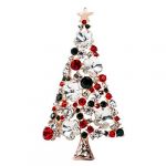 Brooch Pin,OuneedÂ® Crystal Christmas Tree Snowman Brooch Pin for Women Men Costume Jewelry Gift Decoration (Gold)