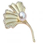 Brooch Pin,OuneedÂ® Crystal Gem Pearl Brooch Pin for Women Costume Jewelry Gift Decoration (Gold)