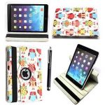 AMAZON KINDLE FIRE HD 7 TABLET MULTI BIRDS OWELS WITH BUILT IN MAGNET SLEEP/WAKE STANDBY BOOK FOLIO PU LEATHER CASE COVER POUCH +STYLUS