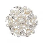 Brooch Pin,OuneedÂ® Fashion Crystal Rhinestone Pearl Prom Brooch Pin for Women Men Decoration Gift