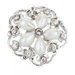 Brooch Pin,OuneedÂ® Crystal Pearl Flower Brooch Pin for Women Girl Costume Jewelry Gift Decoration
