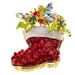 Brooch Pin,OuneedÂ® Crystal Christmas Stocking Boot Brooch Pin for Women Men Costume Jewelry Gift Decoration