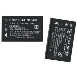 2x FUJI NP-60 Twin Li-ion batteries Pack for for Fuji FinePix F601, FinePix M603, FinePix F401 and more Digital Camera models