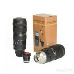 Camera lens cup / mug inner stainless steel keep warm thermos travel mug nican 70-200mm 7/2.8g ed vr ii (black colour)