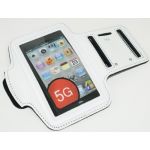 Mobile Armband for Apple iPhone 5 also fit iPhone 3G 3GS 4 4S / iPod touch / Blackberry Bold Curve Storm and more related size mobile or mp3 music player (White Colour)