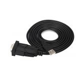 FT232 Chip USB to serial RS232 adapter/converter, 1.8m long cable. Male DB9 for GPS PDA PC, Win7/8 Support