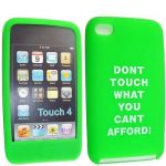 GREEN COLOUR KEEP CALM AND STAY REEM PRINTED TEXT SILICONES CASE COVER FOR APPLE IPOD TOUCH 4 4TH GEN