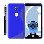 Motorola Nexus 6 Blue S Line Wave Gel Rubber Silicone Protection Case Skin Cover +Stylus Motorola Nexus 6 Blue S Line Wave Gel Rubber Silicone Protection Case Skin Cover +Stylus