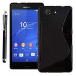 STYLEYOURMOBILE[TM]FOR VARIOUS DESIGN SONY XPERIA SILICONE +STYLUS (SONY XPERIA Z3 MINI COMPACT, BLACK SLINE)