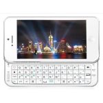 PicknBuy® Keyboard case for iphone5, Slide out Wireless Bluetooth keypad Cover - White