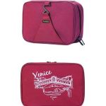 Large-capacity Travel or Cosmetic bag hanging outdoor for traveller wash storage bag using Oxford cloth mertial -Rose