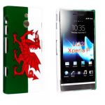 Wales flag welsh flag print hard back protection case cover for sony xperia p lt22i