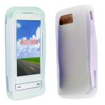 WHITE COLOUR SILICONE PROTECTION CASE COVER FOR SAMSUNG OMNIA i900