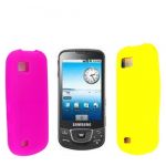 YELLOW + PINK COLOUR SILICONE PROTECTION CASE COVER FOR SAMSUNG GALAXY i7500