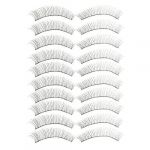 10 Pairs Women Daily Party Makeup Long Curly False Eyelashes Black