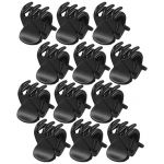 Plastic Ladies 6 Claws Hairpin Hair Clip/ Clamp, Black - 12 Piece
