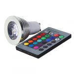 GU10 Multi-Color LED Light Bulb with Remote Control (GU10 RGB)