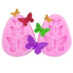 2x Butterfly Shaped Silicone Mould