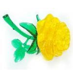 PicknBuy¨ 3D Crystal Puzzle Yellow Rose Jigsaw Puzzle IQ Toy Model Decoration