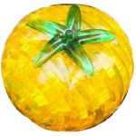 PicknBuy® 3D Crystal Puzzle Tomato Yellow Jigsaw Puzzle IQ Toy Model Decoration
