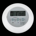 White Mini Digital LCD Kitchen Cooking Countdown Timer Countdown Clock Alarm
