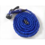 Flexible Expandable Garden Hose & Spray Gun (Blue, 50 ft)