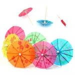 WMA 24 Mixed Paper Cocktail Umbrellas Parasols Party Drinks