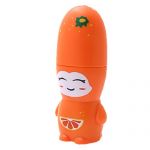 Fashion Cute Battery Powered Cartoon Pattern Mini Orange Cooling Fan