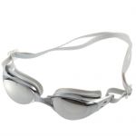 YKS Adjustable Adult Non-Fogging Anti UV Swimming Goggles Swim Glasses (silver)