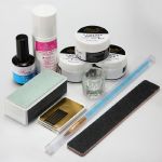 Nail Art Acrylic Powder Pen Brush File Liquid Primer Gel Buffer Forms Kits Set