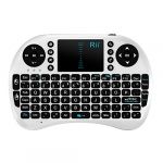 Rii Mini i8 Wireless KeybRii Multifunction 2.4GHz RF Portable Mini Wireless Keyboard with Touchpad Mouse , KODI XMBC Rechargable Keyboard , Multi-media Portable Handheld Android Keyboard for PC Laptop Raspberry PI MacOS Linux HTPC IPTV Google Smart TV And