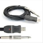 10Feet Guitar Bass 6.3mm Jack To USB Link Connection PC Recording Cable Adapter