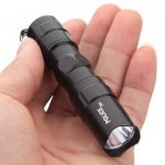 3W Police LED Mini Waterproof AA Flashlight Torch Light Lamp W/ Strap Keychain