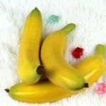 Two Large Artificial Bananas Decorative Fruit