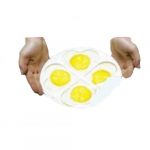 Kitchen Microwave Oven 4Eggs Heart-shaped Poacher Cooker Steamer evaporating