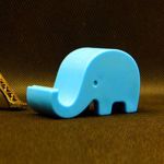 Chineon mini elephant smartphone holder stand mount for iphone 5g 5s 4s galaxy note 2 3 htc(blue)