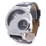 Russian Men Army Military Steel Leather Dial Analog Quartz Watch Wristwatch