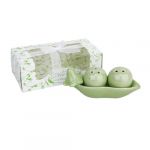 Two Peas In A Pot Ceramic Salt and Pepper Shakers Wedding Party Bag Fillers Gift Set