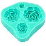 Rose Silicone Mould 4 sizes by Turtle Products