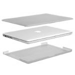 Transparent Hard Cover Rubberized Case Protector compatible for Apple Macbook Pro 13.3