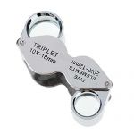 Big Bargain 10X 20X Jeweller Loupe Magnifier Dual Magnifying Glass