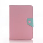 Multicolor Smart iPad Mini Case Cover Full Body Protection With Front & Back PU leather case cover pink+green