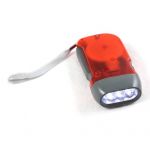 YKS 3 LED Dynamo Wind Up Flashlight Torch Light Hand Press Crank NR Camping