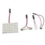 White 3528 SMD 36 LED Car Interior Dome Light Panel w T10 BA9S Adapter